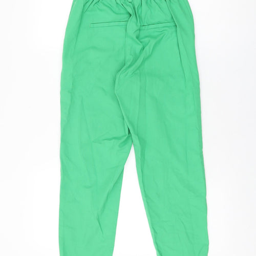 Savida Womens Green Polyester Trousers Size 8 L26 in Regular