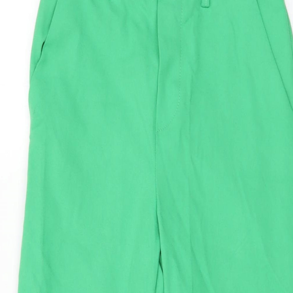 Savida Womens Green Polyester Trousers Size 8 L26 in Regular