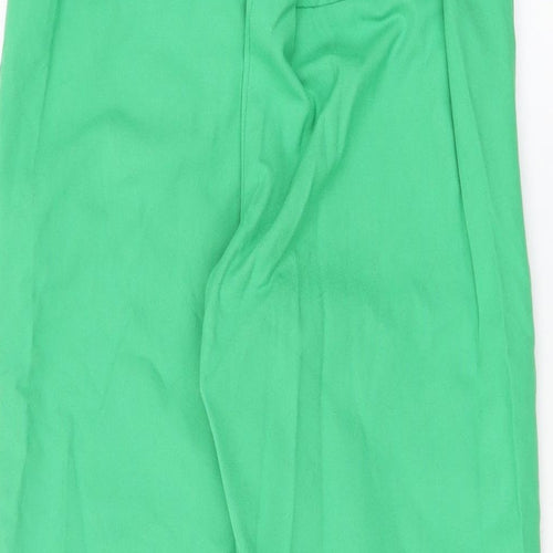 Savida Womens Green Polyester Trousers Size 8 L26 in Regular