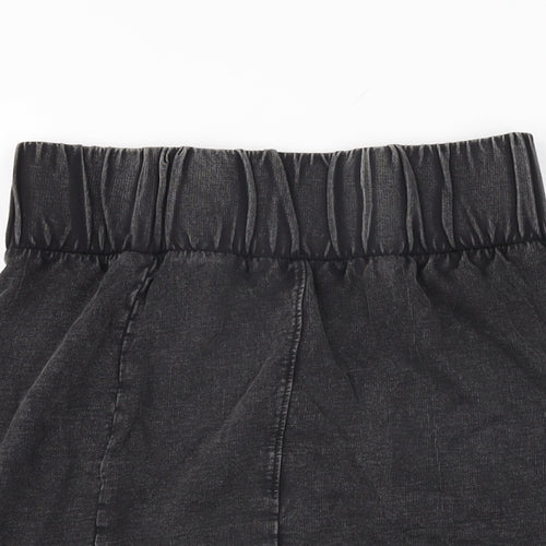 ASOS Womens Black Cotton Mini Skirt Size 10