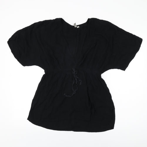 ASOS Womens Black Cotton Cover Up Size 12