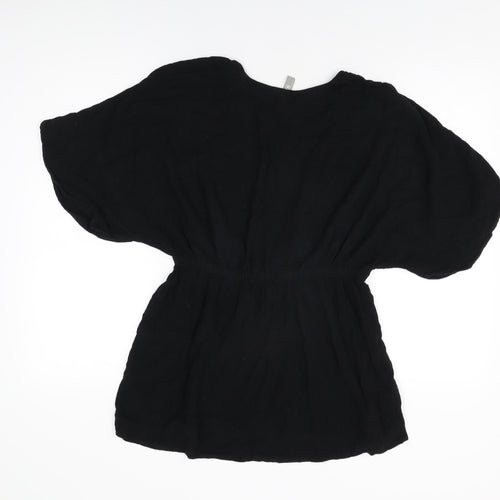 ASOS Womens Black Cotton Cover Up Size 12