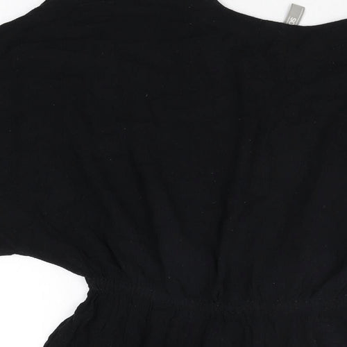ASOS Womens Black Cotton Cover Up Size 12