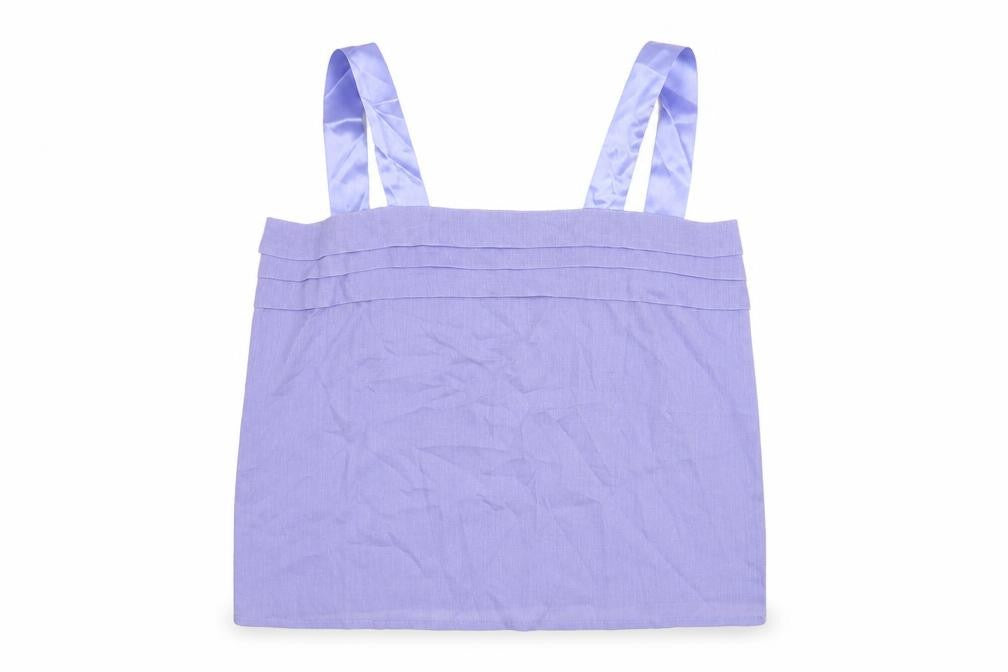 Classic Womens Purple Polyester Camisole T-Shirt Size 14 Square Neck
