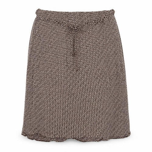 essence Womens Brown Geometric Viscose A-Line Skirt Size 28