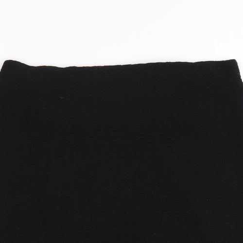 Marks and Spencer Womens Black Polyester Straight & Pencil Skirt Size 10