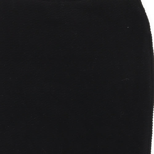 Marks and Spencer Womens Black Polyester Straight & Pencil Skirt Size 10