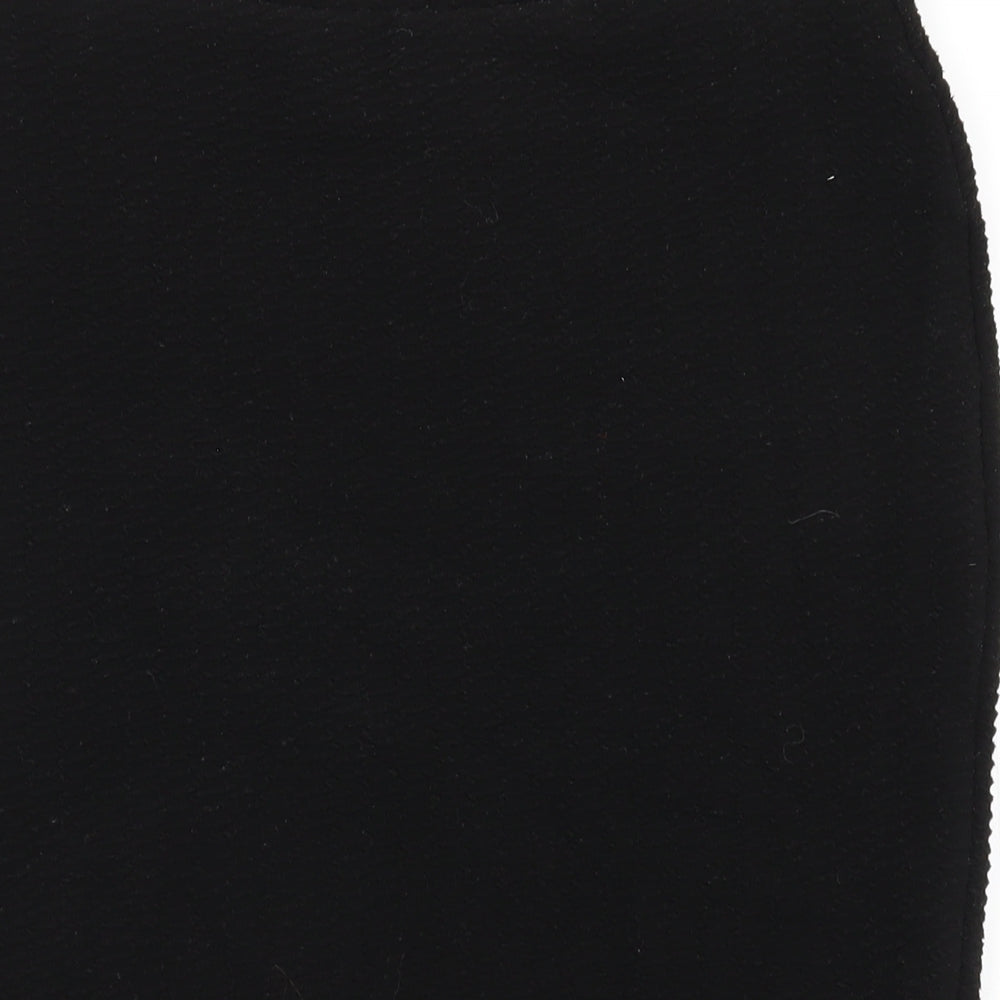 Marks and Spencer Womens Black Polyester Straight & Pencil Skirt Size 10