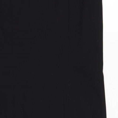 French Connection Womens Black Polyester Pencil Dress Size 10 V-Neck Pullover