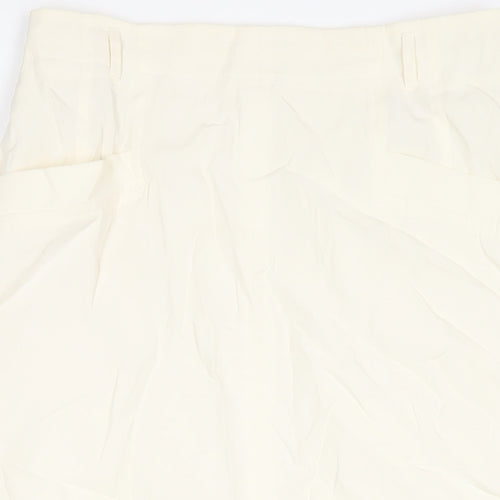Betty Barclay Womens Ivory Viscose Straight & Pencil Skirt Size 16 Zip