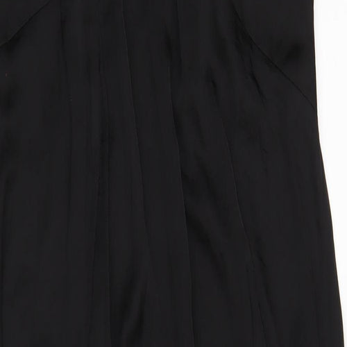 ASOS Womens Black Polyester A-Line Size 8 V-Neck Pullover