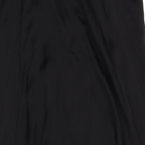 ASOS Womens Black Polyester A-Line Size 8 V-Neck Pullover