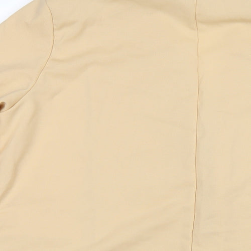 Boohoo Womens Beige Jacket Blazer Size 16