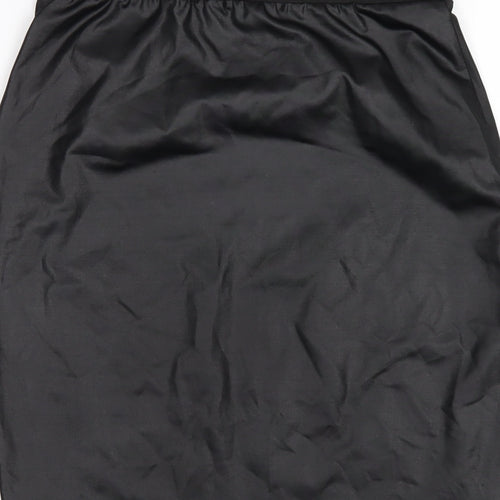 PARISIAN SIGNATURE Womens Black Polyester Straight & Pencil Skirt Size 12
