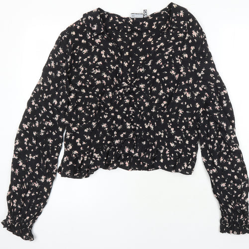 ASOS Womens Multicoloured Floral Viscose Tunic Blouse Size 18 Collared