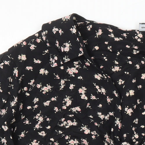 ASOS Womens Multicoloured Floral Viscose Tunic Blouse Size 18 Collared