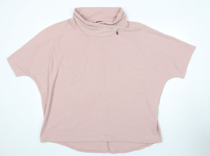 Roman Womens Pink Polyester Tunic Blouse Size 18 Cowl Neck