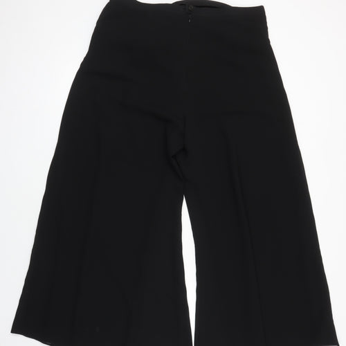 Roman Womens Black Polyester Trousers Size 22 L25 in Regular Zip