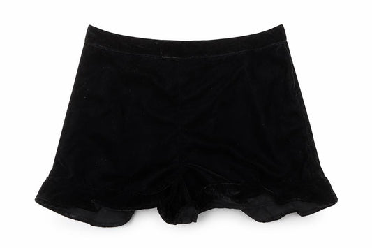 River Island Girls Black 100% Polyester Hot Pants Shorts Size 9-10 Years Regular - Elasticated Waist