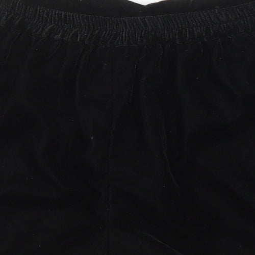 River Island Girls Black 100% Polyester Hot Pants Shorts Size 9-10 Years Regular - Elasticated Waist