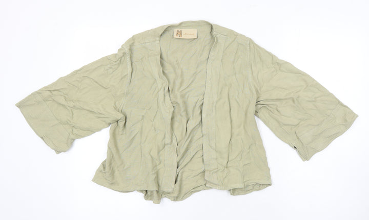 Kasbah Womens Green Kimono Blazer Size M