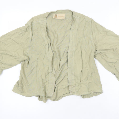 Kasbah Womens Green Kimono Blazer Size M