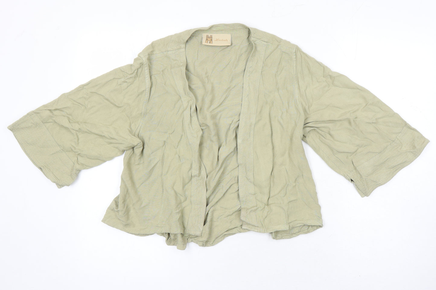 Kasbah Womens Green Kimono Blazer Size M