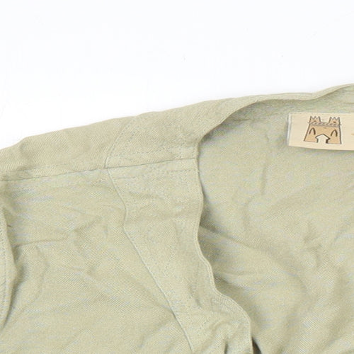 Kasbah Womens Green Kimono Blazer Size M