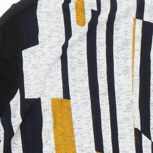 Roman Womens Multicoloured Geometric Polyester Tunic Blouse Size 18 Boat Neck