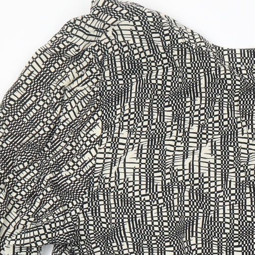 Soyaconcept Womens Multicoloured Geometric Viscose Tunic Blouse Size M Round Neck