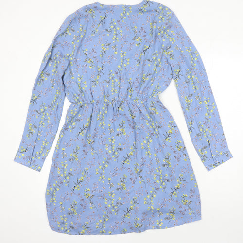 Uttam Boutique Womens Multicoloured Floral Polyester A-Line Size 12 Sweetheart - Lined