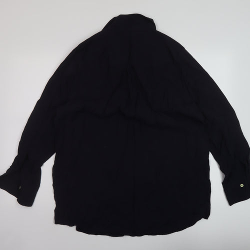NEXT Womens Blue Viscose Basic Blouse Size 20 Collared