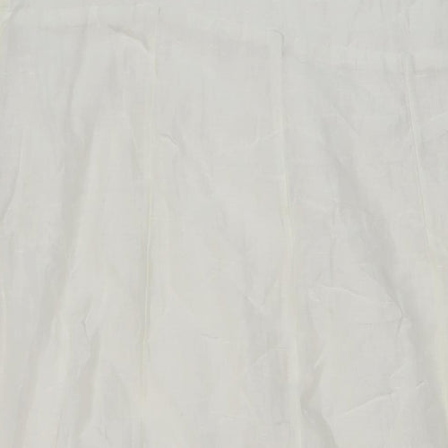 Marks and Spencer Womens Beige Cotton A-Line Size 20 Square Neck Zip