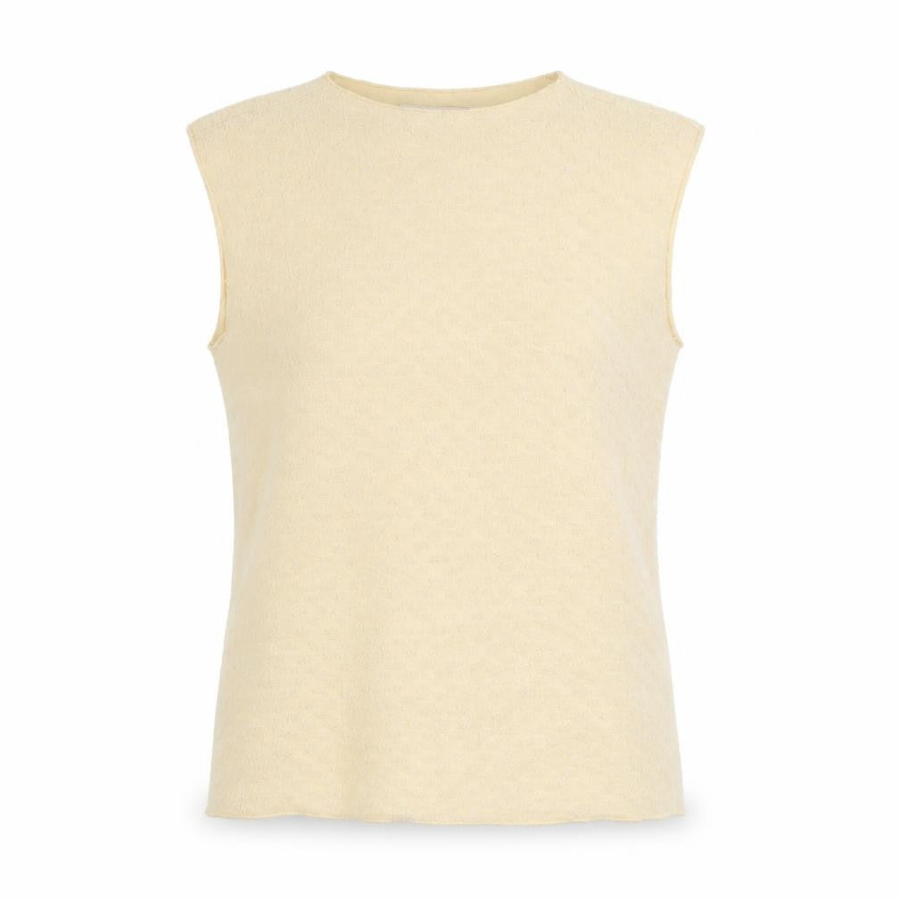 Marks & Spencer Womens Beige Polyester Basic Tank Size 12 Mock Neck