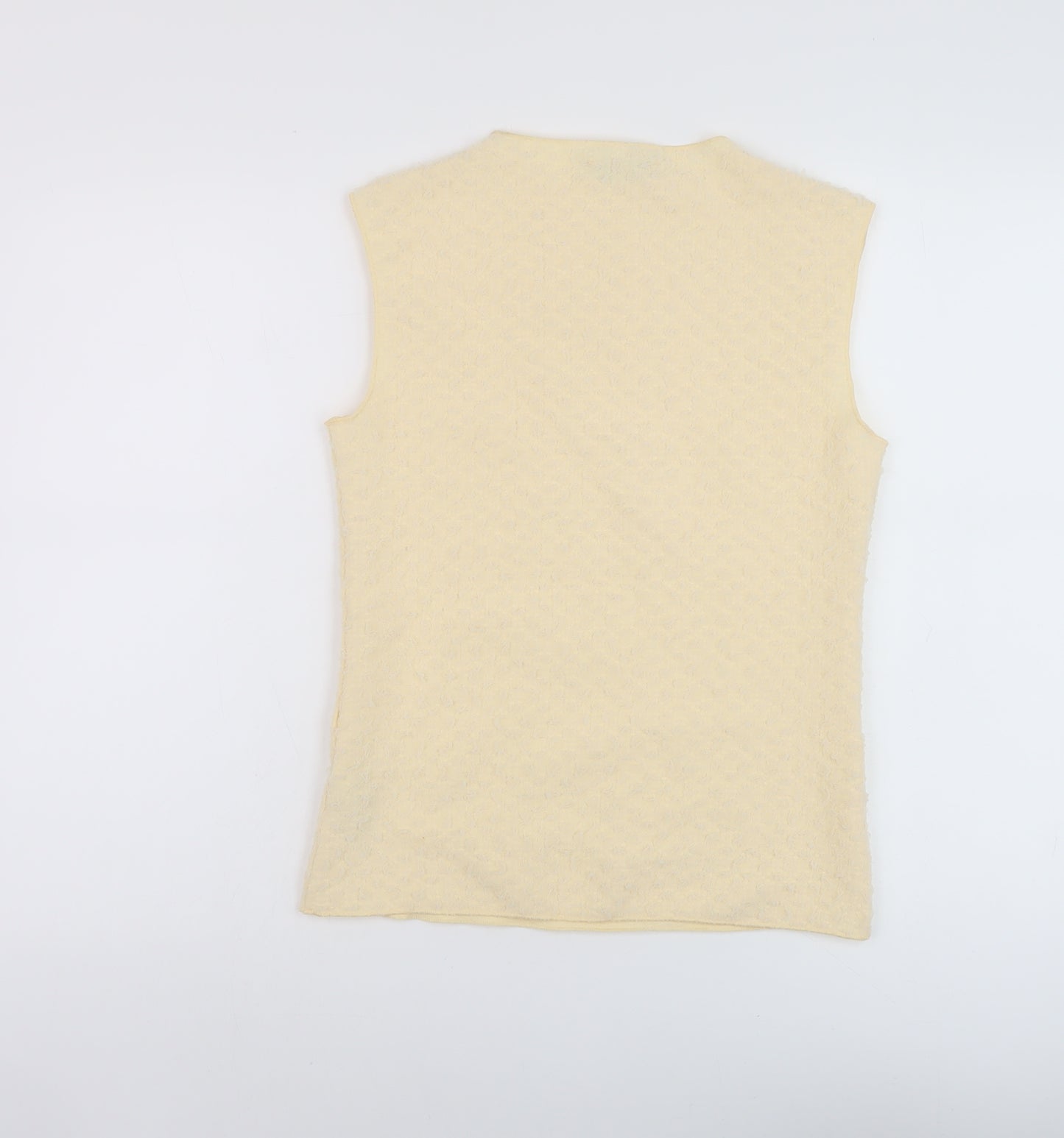 Marks and Spencer Womens Beige Polyester Basic Tank Size 12 Mock Neck