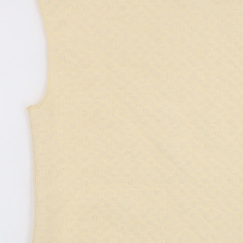 Marks and Spencer Womens Beige Polyester Basic Tank Size 12 Mock Neck