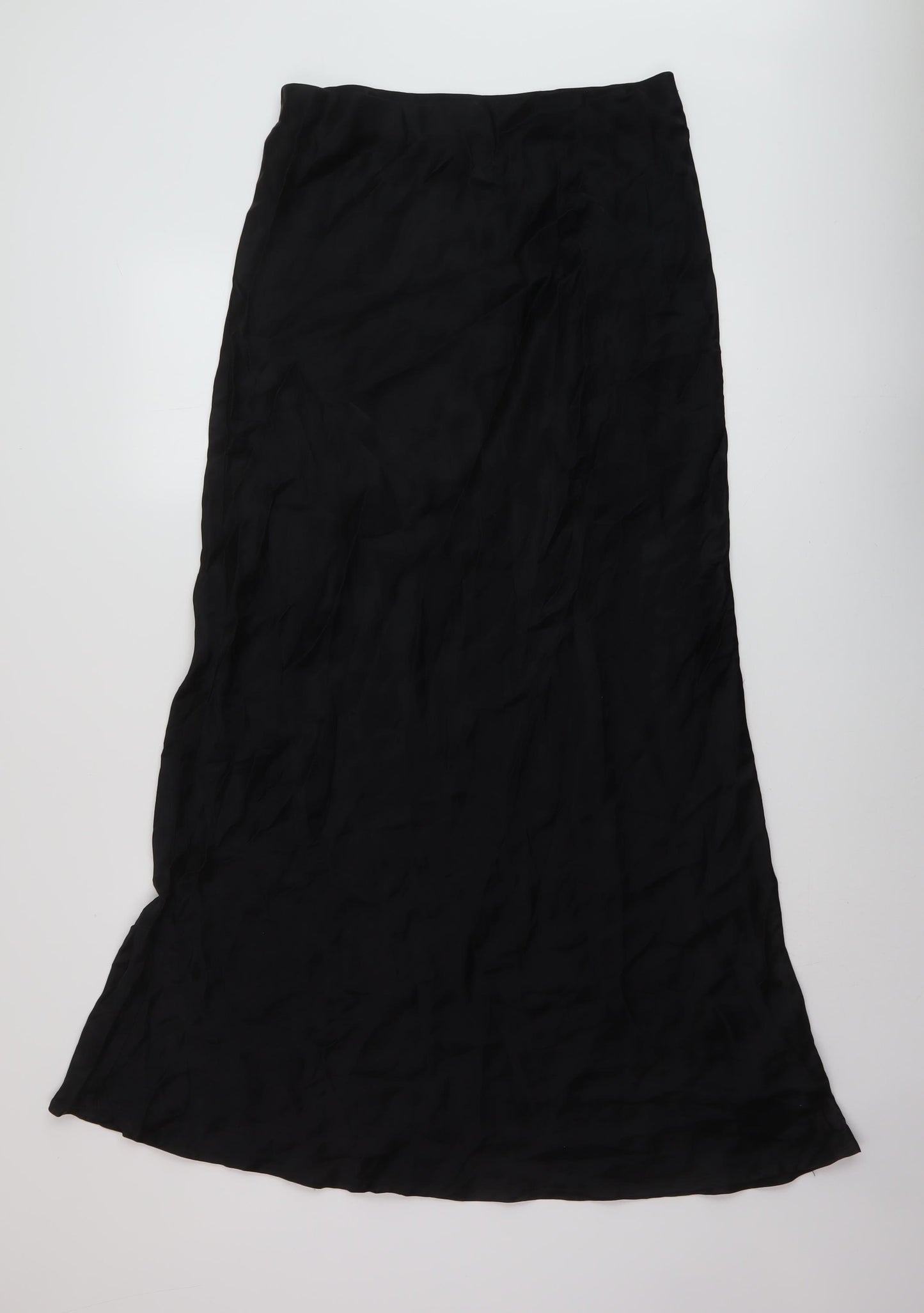 Nobody's Child Womens Black Polyester A-Line Skirt Size 12