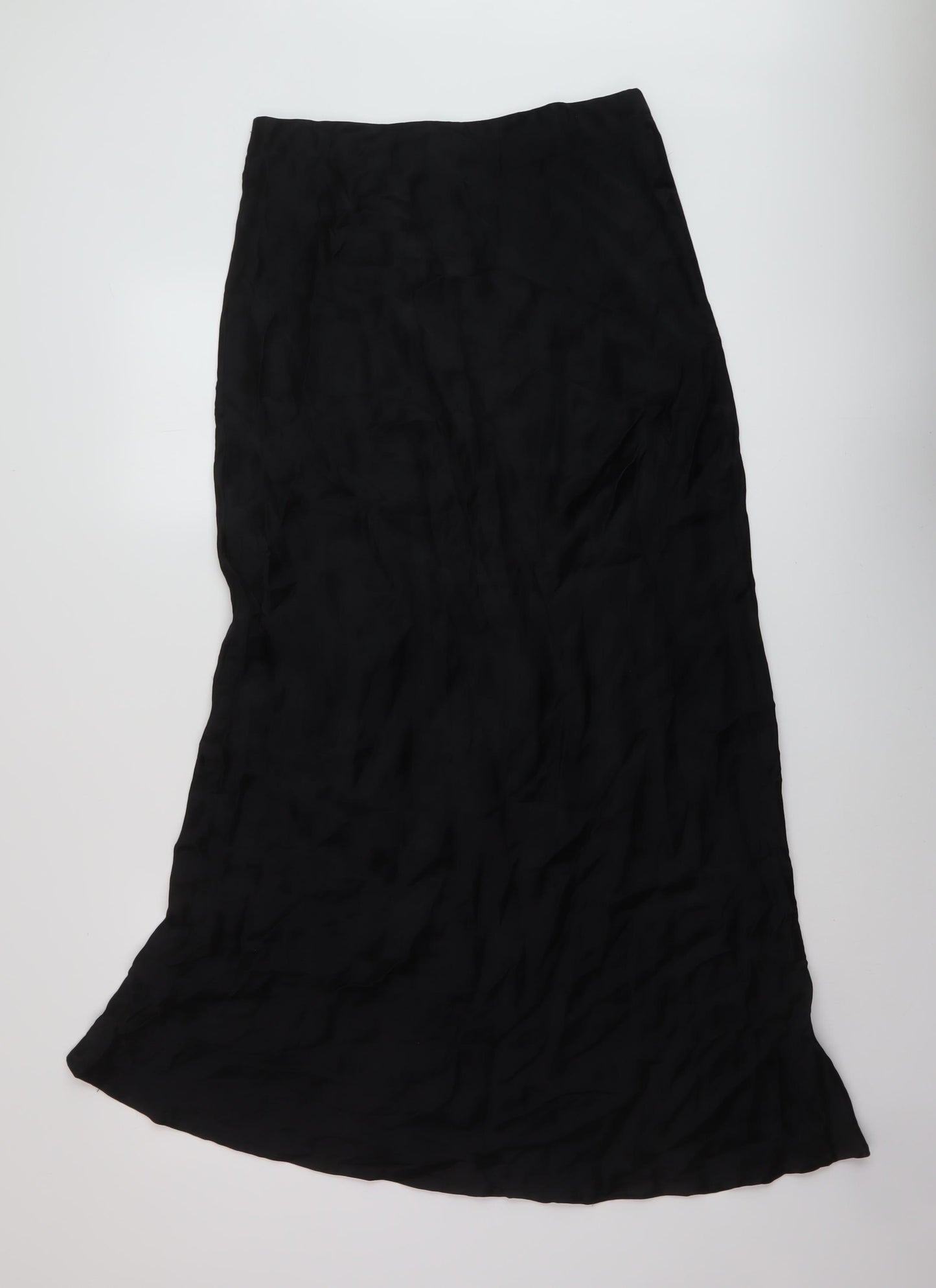 Nobody's Child Womens Black Polyester A-Line Skirt Size 12