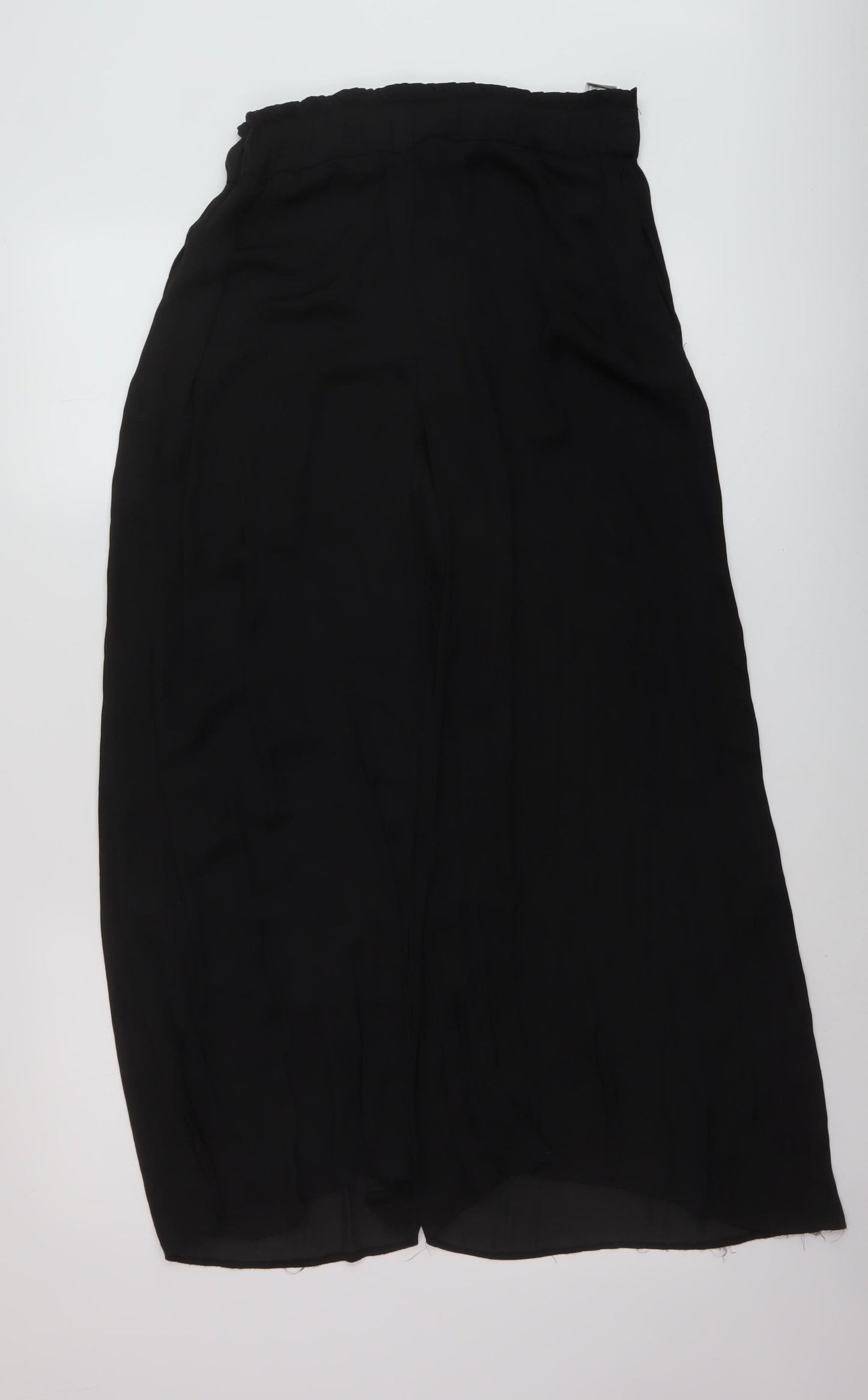 Zara Womens Black Polyester Trousers Size S L27 in Regular