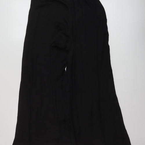 Zara Womens Black Polyester Trousers Size S L27 in Regular