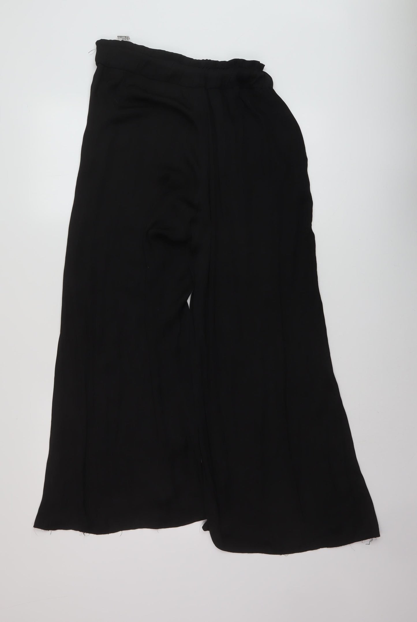 Zara Womens Black Polyester Trousers Size S L27 in Regular