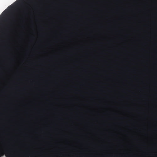 Marks and Spencer Womens Blue Polyester Full Zip Sweatshirt Size 14 Snap