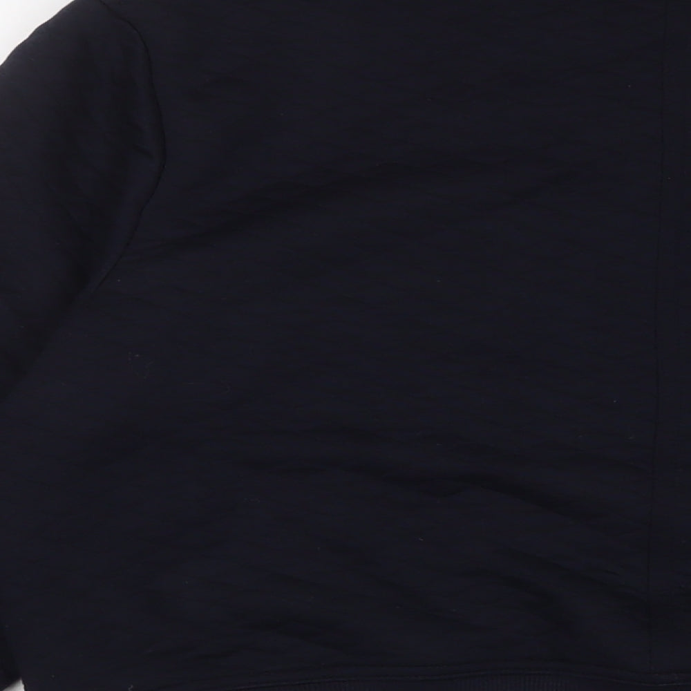 Marks and Spencer Womens Blue Polyester Full Zip Sweatshirt Size 14 Snap