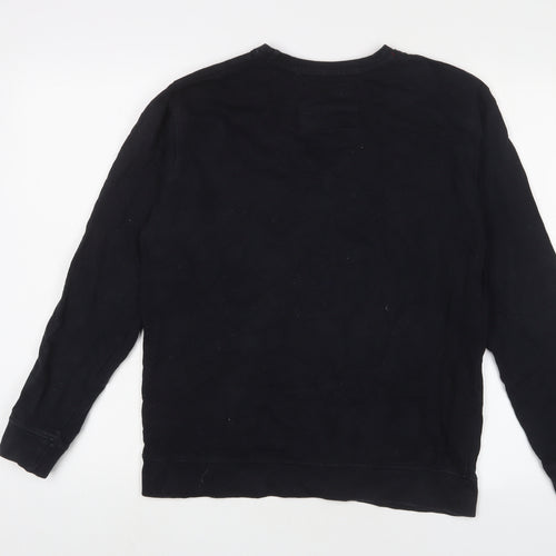 Soul Sister Womens Black Cotton Pullover Sweatshirt Size M Pullover