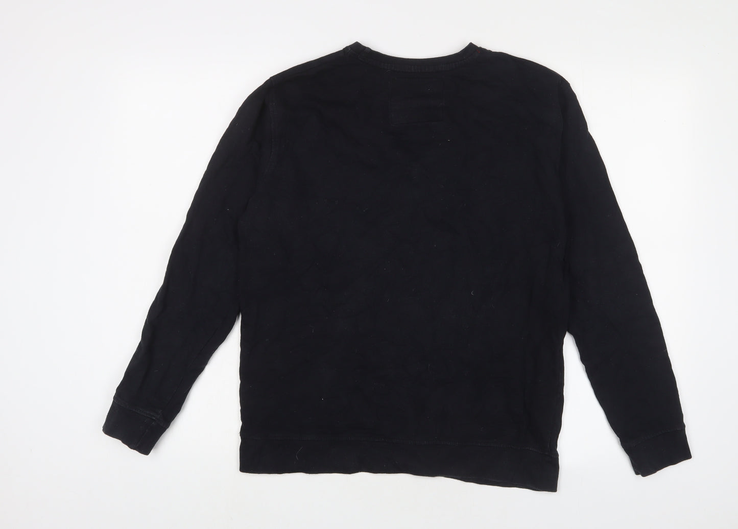 Soul Sister Womens Black Cotton Pullover Sweatshirt Size M Pullover