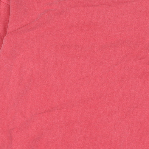 PRETTYLITTLETHING Womens Pink Cotton Pullover Sweatshirt Size XS Pullover - Logo