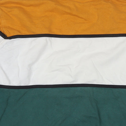 Inside Youth Mens Multicoloured Striped Cotton Pullover Sweatshirt Size L - Logo