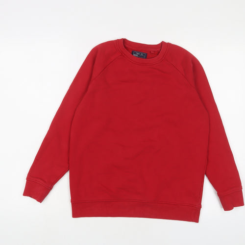 NEXT Boys Red Cotton Pullover Sweatshirt Size 12 Years Pullover