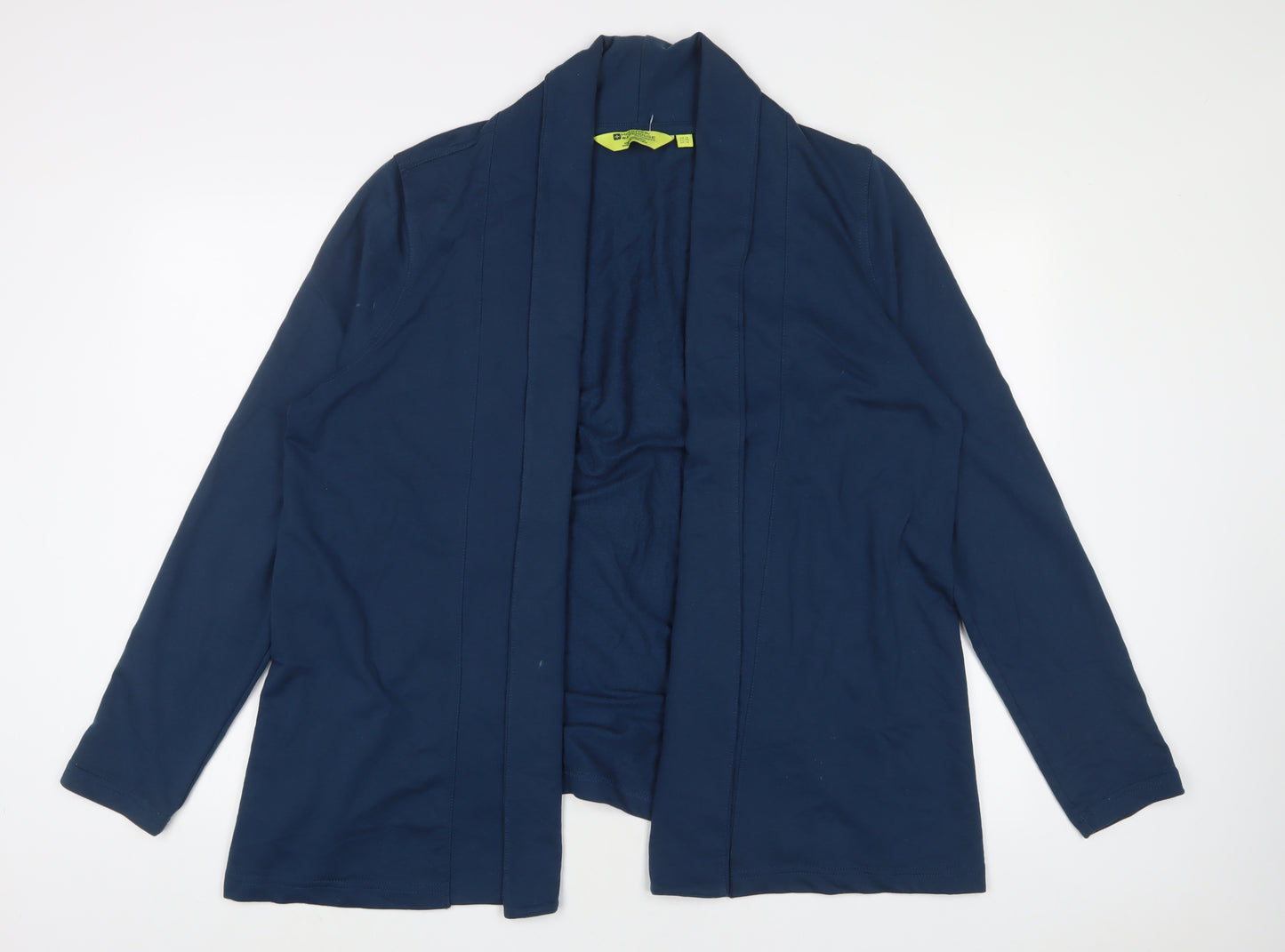 Mountain Warehouse Womens Blue V-Neck Cotton Cardigan Jumper Size 18 - Open