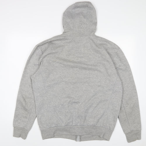 Slazenger Mens Grey Cotton Full Zip Hoodie Size L